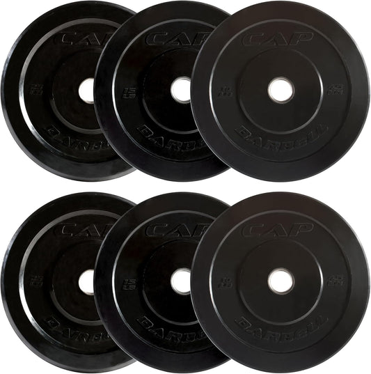 2-Inch Olympic Bumper Plate Weight Set | 100-370 Lbs | Multiple Options